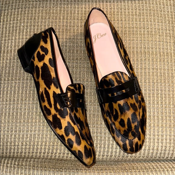 J. Crew Shoes - J. Crew Leopard Print Loafers - Elegant Women’s Low Heel Shoes,US Size 9.5 - EUC